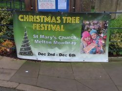 ST MARYS CHURCH MELTON MOWBRAY - CHRISTMAS TREES - 2 DEC-2022